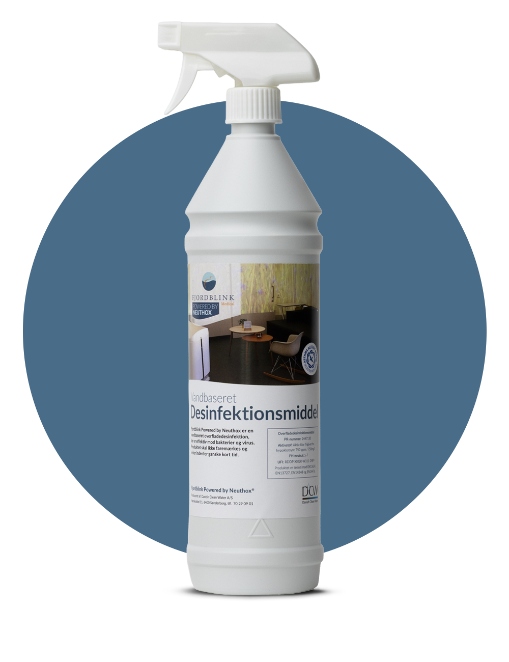 Desinfektion 4 x 1 liter med Triggerspray